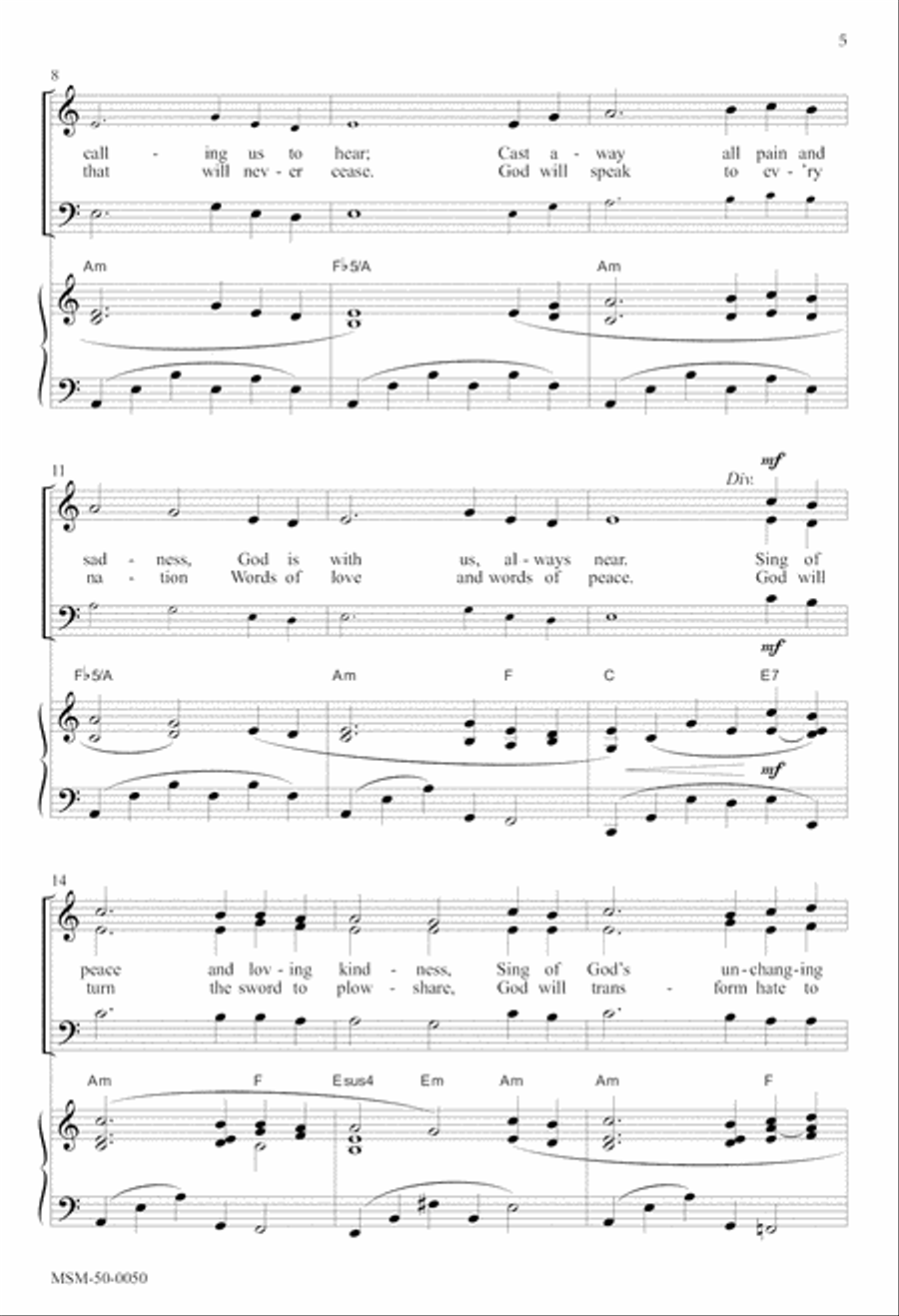 Emmanuel Comes!: An Advent Service of the Word 4-Part scores gallery preview page 4