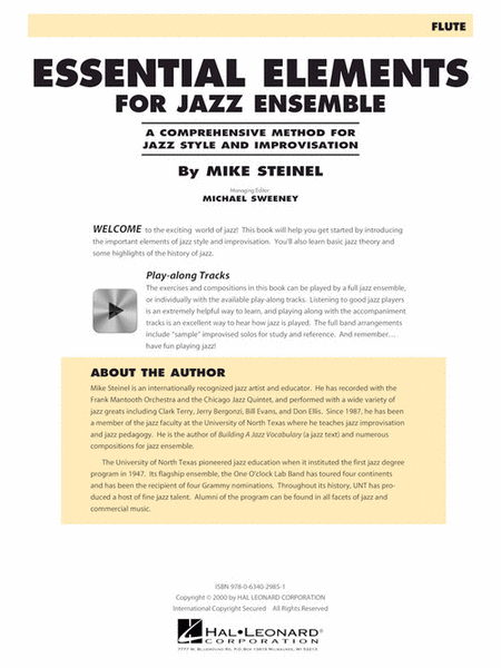 Essential Elements for Jazz Ensemble – Flute