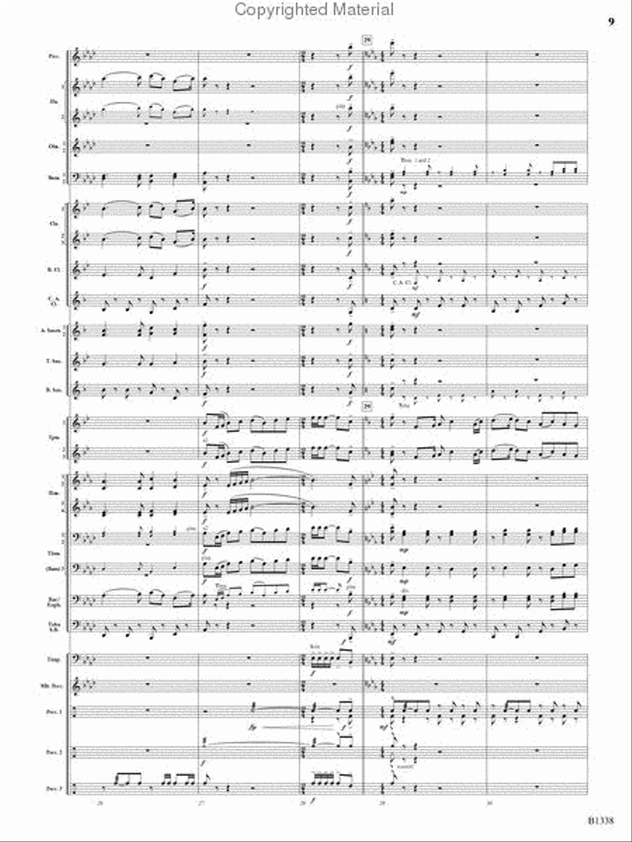 Rock Springs Saga Rock Springs Saga Concert Band scores gallery preview page 7