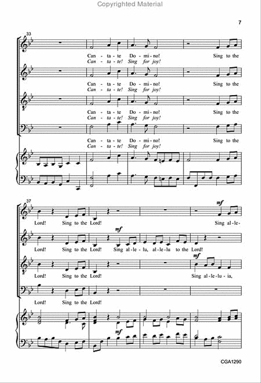 Cantate Domino! 4-Part scores gallery preview page 6