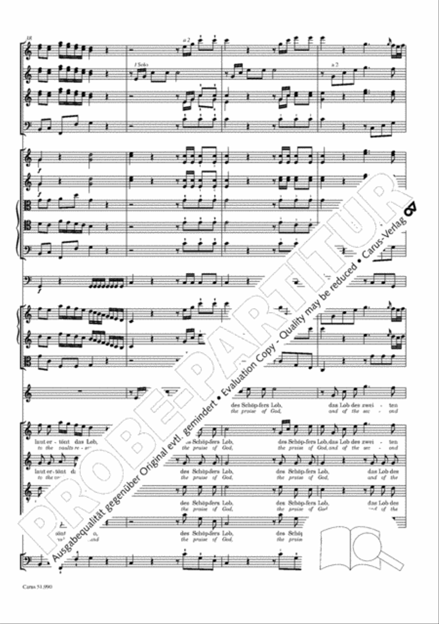 The Creation (Die Schopfung) 4-Part scores gallery preview page 69
