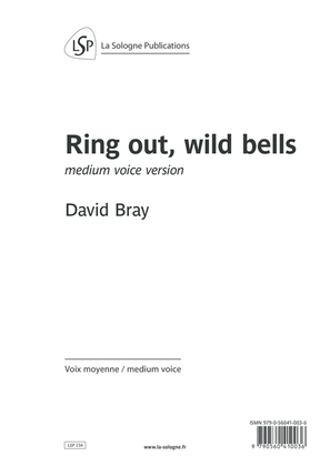 Ring out, wild bells (medium voice version)