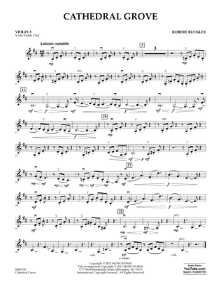 Book cover for Cathedral Grove - Violin 3 (Viola Treble Clef)