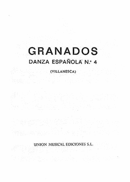 Granados Danza Espanola No.4 Villanesca Piano