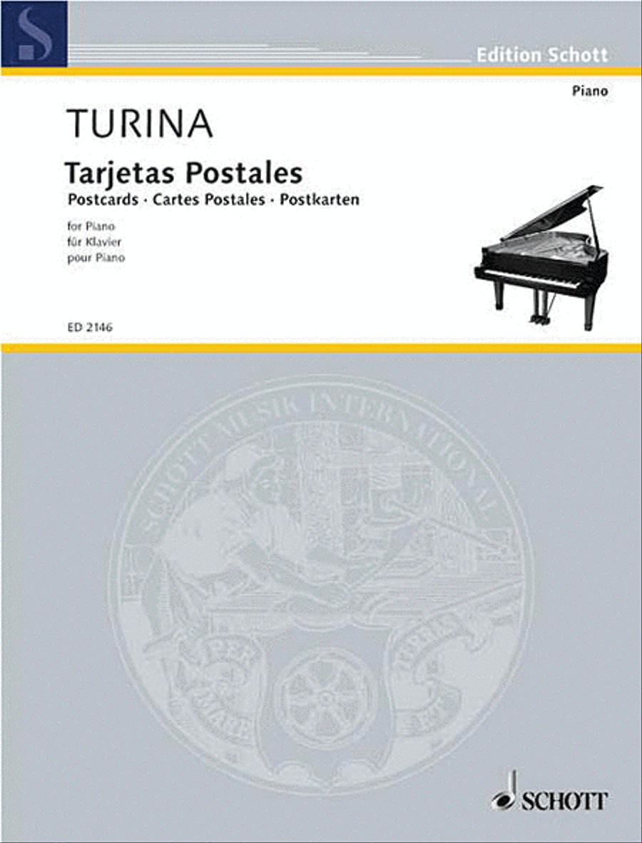 Cartes Postales Cartes Postales Piano Solo scores gallery preview page 1