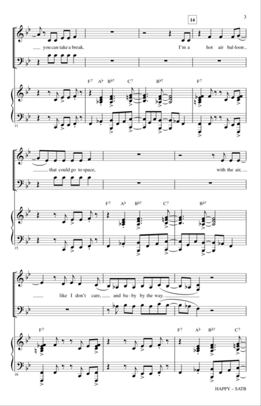 Happy Happy 4-Part scores gallery preview page 2