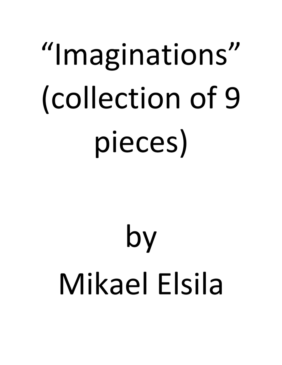 Imaginations (album) Piano scores gallery preview page 1