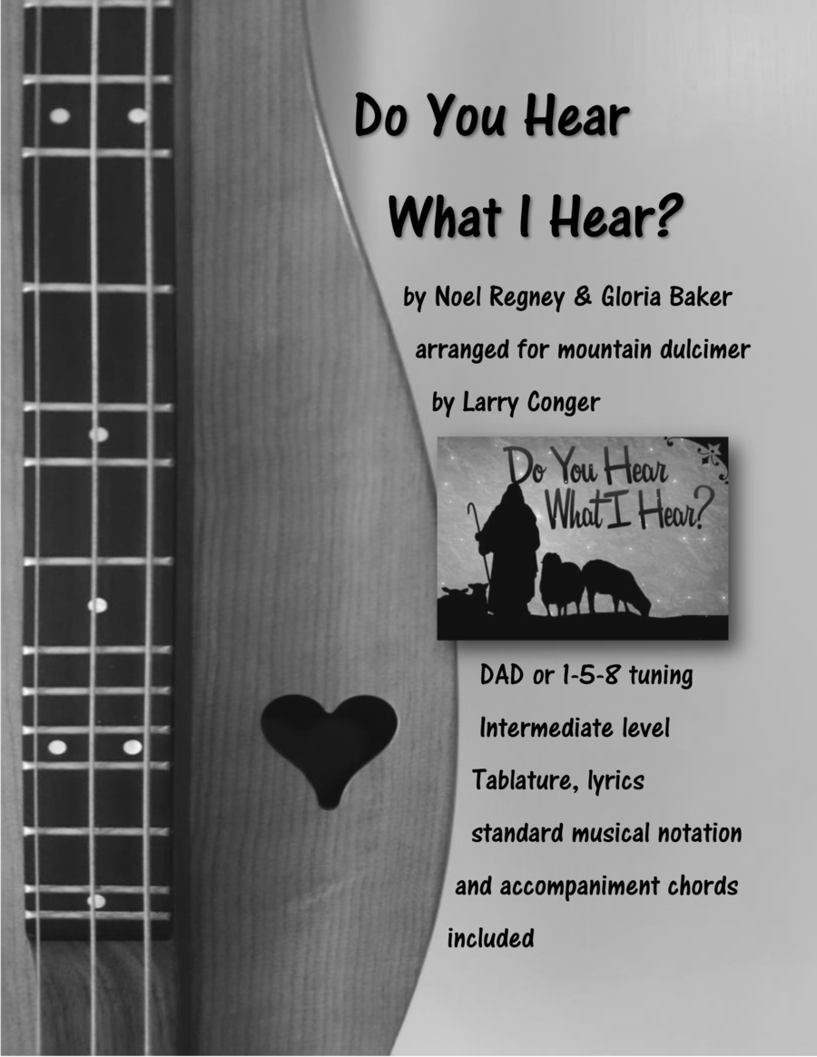 Do You Hear What I Hear Dulcimer scores gallery preview page 1