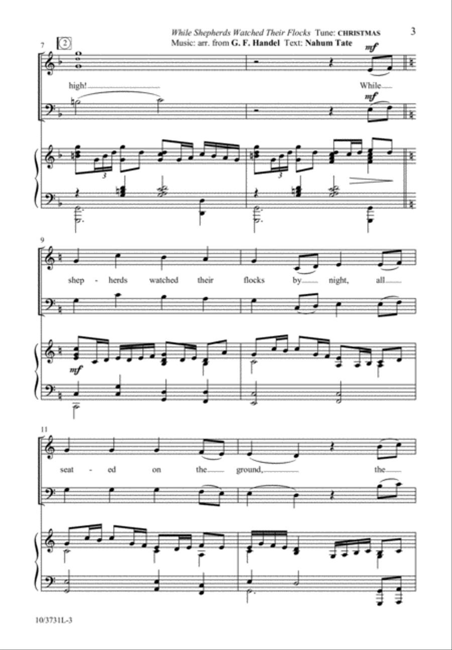Gloria! To God Sing Gloria! 3-Part scores gallery preview page 3