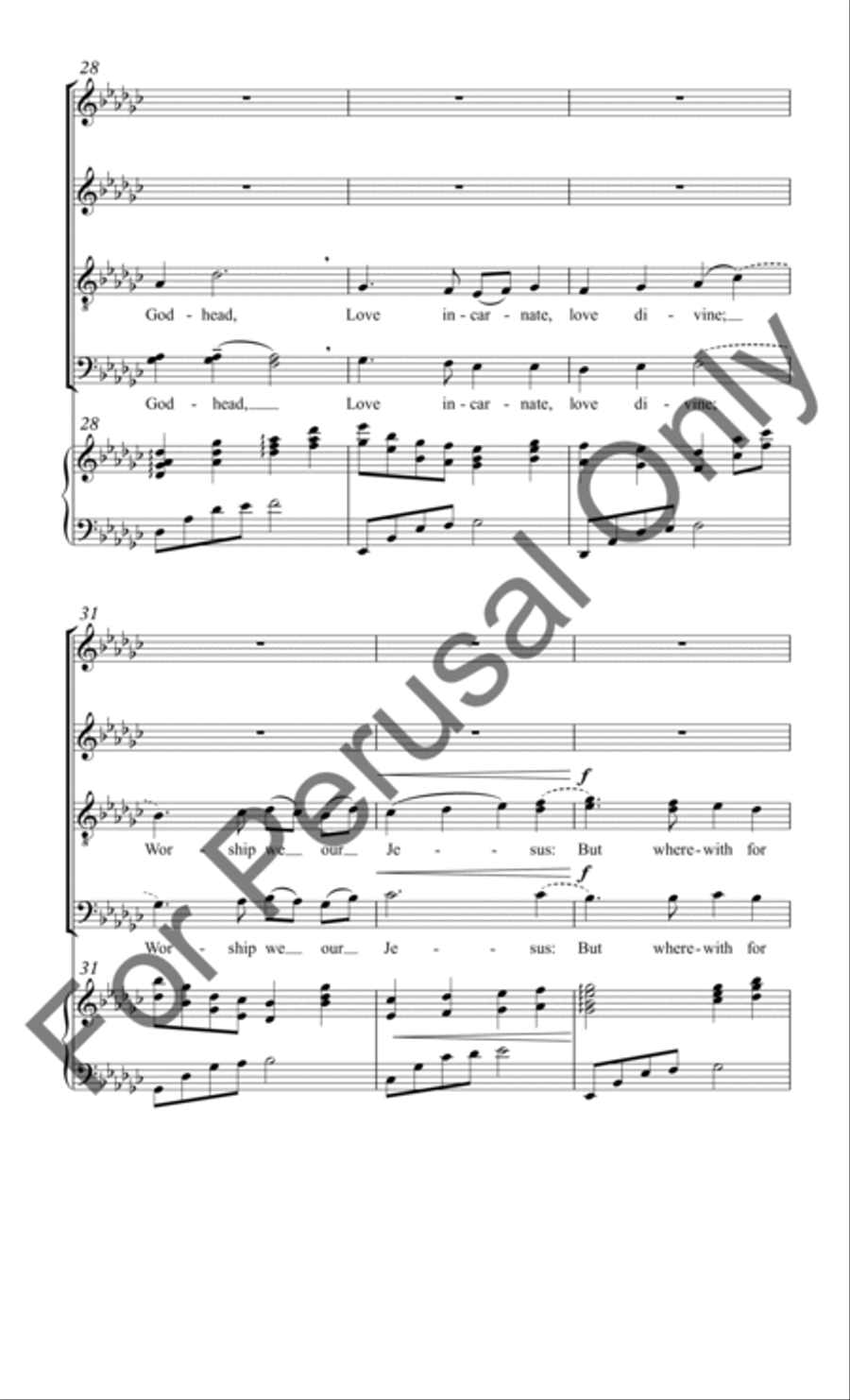Love Came Down at Christmas (Choral Score) 4-Part scores gallery preview page 6