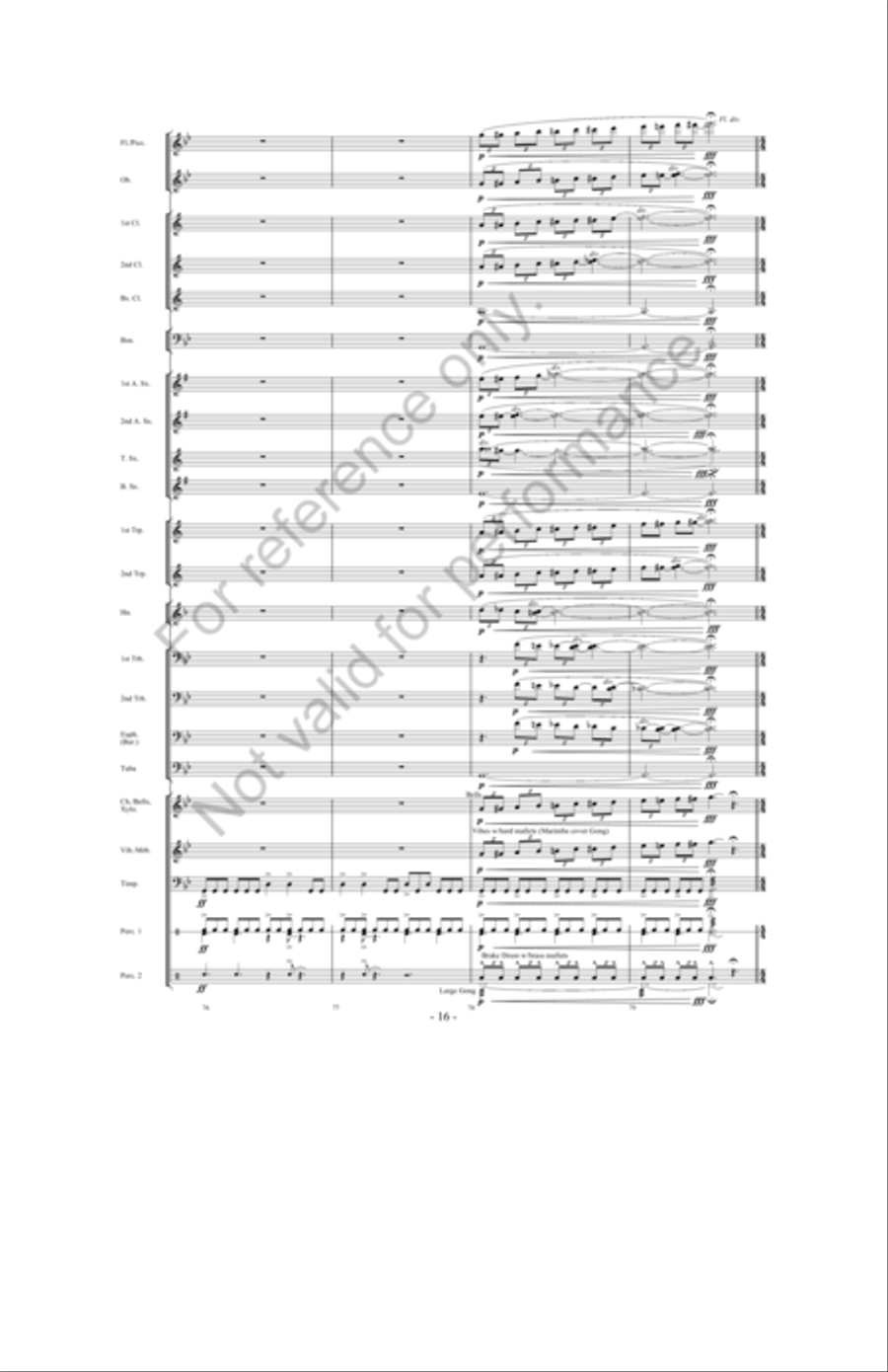 Ask Not Concert Band scores gallery preview page 15