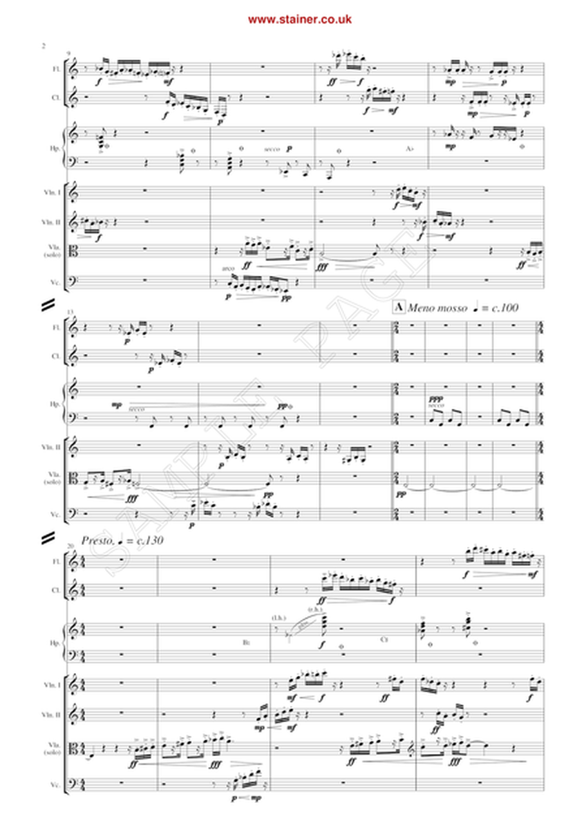 Emerging (lightly). Viola & Chamber Ensemble