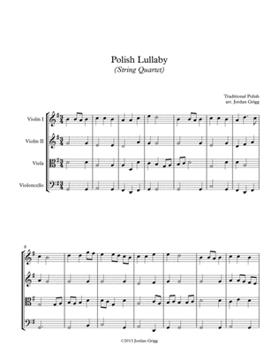 Book cover for Polish Lullaby (String Quartet)