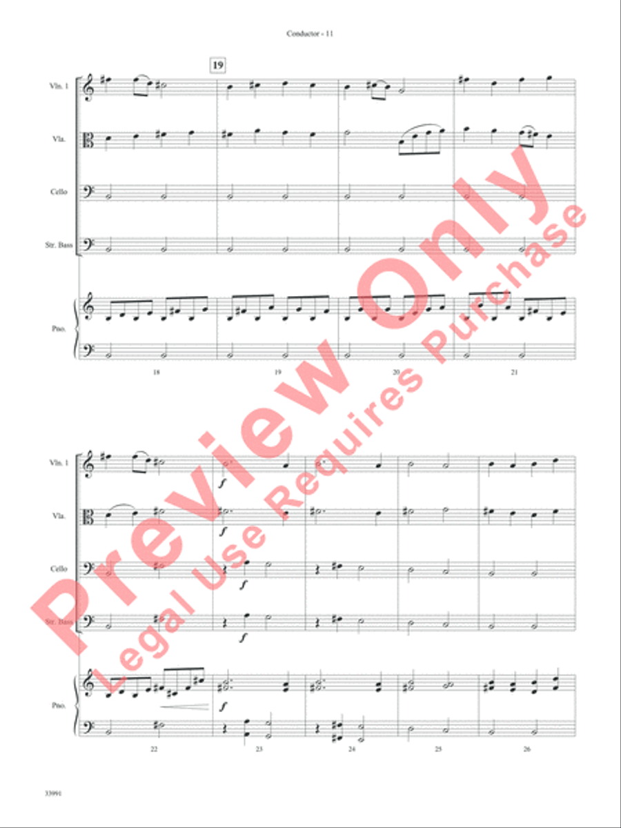 Around the World in One Concert String Orchestra scores gallery preview page 12
