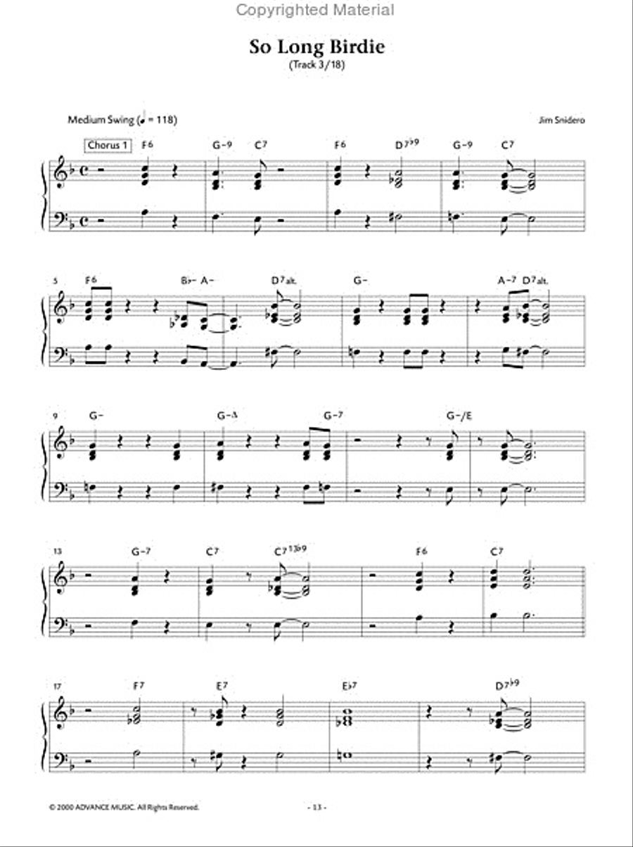 Easy Jazz Conception -- Piano Comping Piano Method scores gallery preview page 4