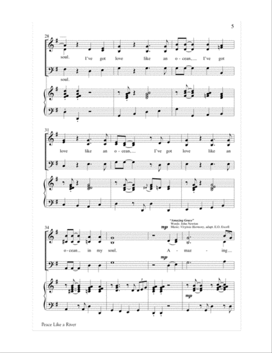Peace Like a River 3-Part scores gallery preview page 6