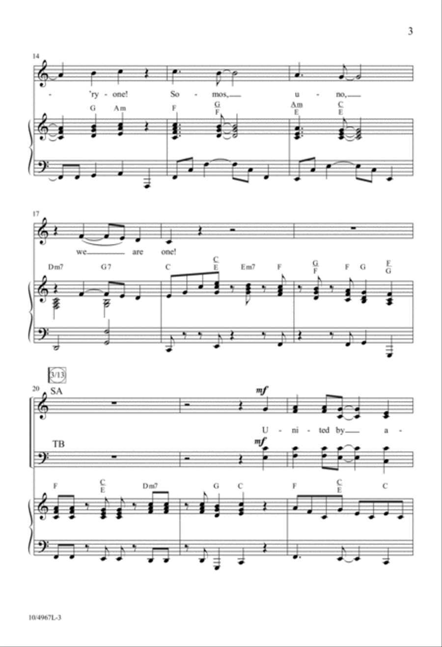 Somos Uno Somos Uno 4-Part scores gallery preview page 3