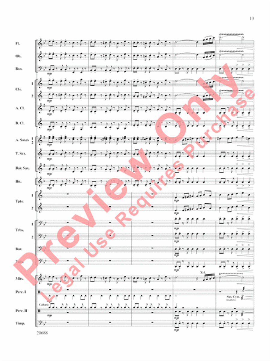 Quintero Concert Band scores gallery preview page 14