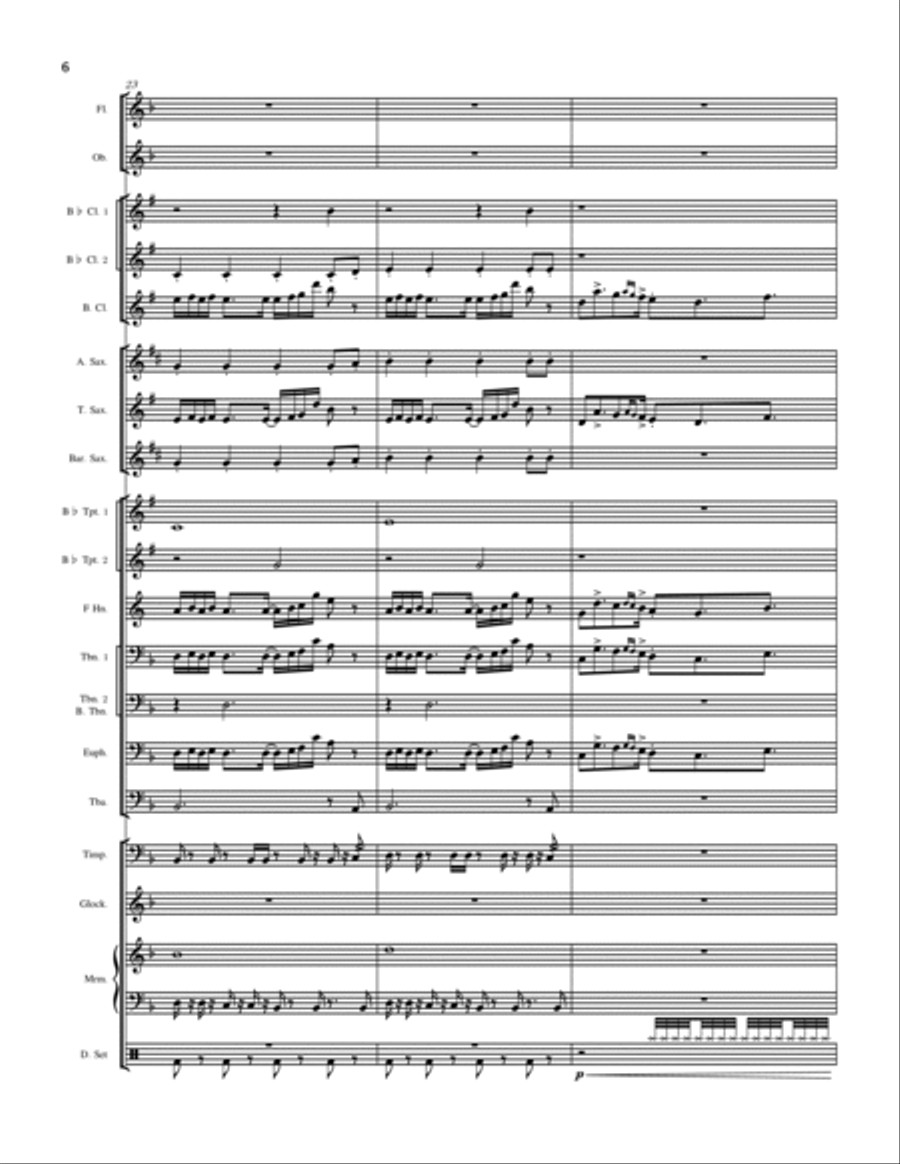Asgore Concert Band scores gallery preview page 6