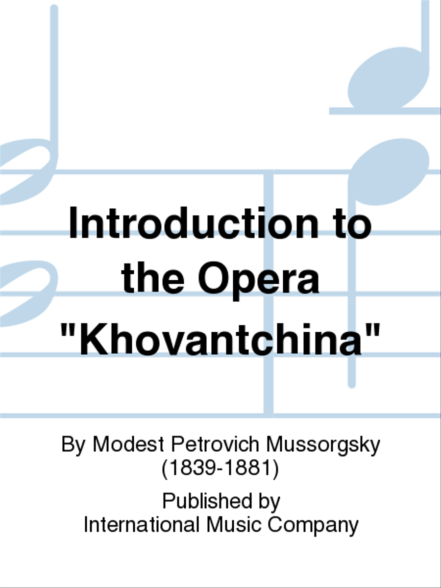 Introduction to the Opera