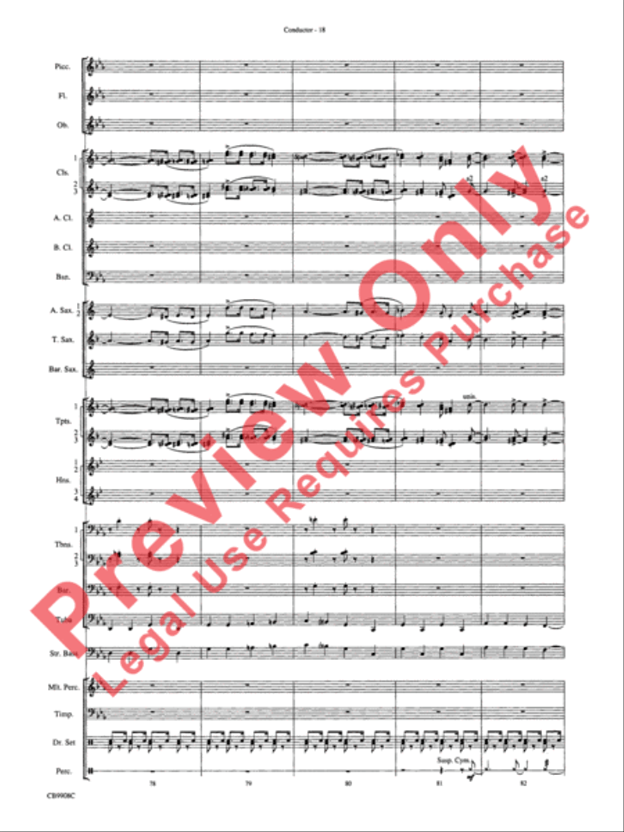 Swing's the Thing Concert Band scores gallery preview page 21