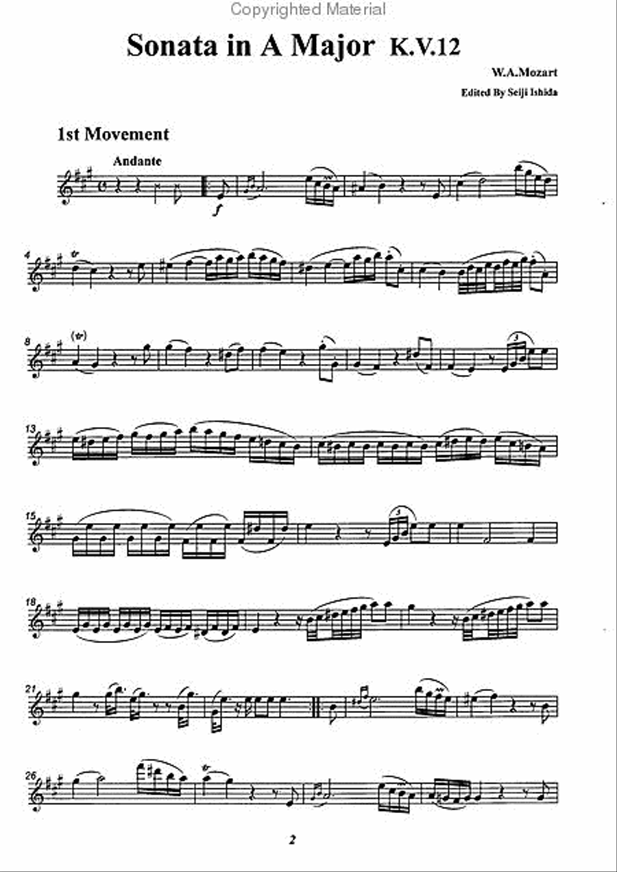 Early Flute Sonatas, Vol. 2 Flute Solo scores gallery preview page 2