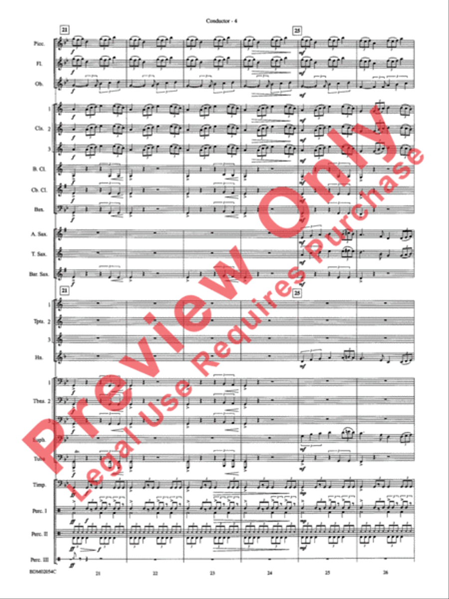 Celtic Carol Concert Band scores gallery preview page 7