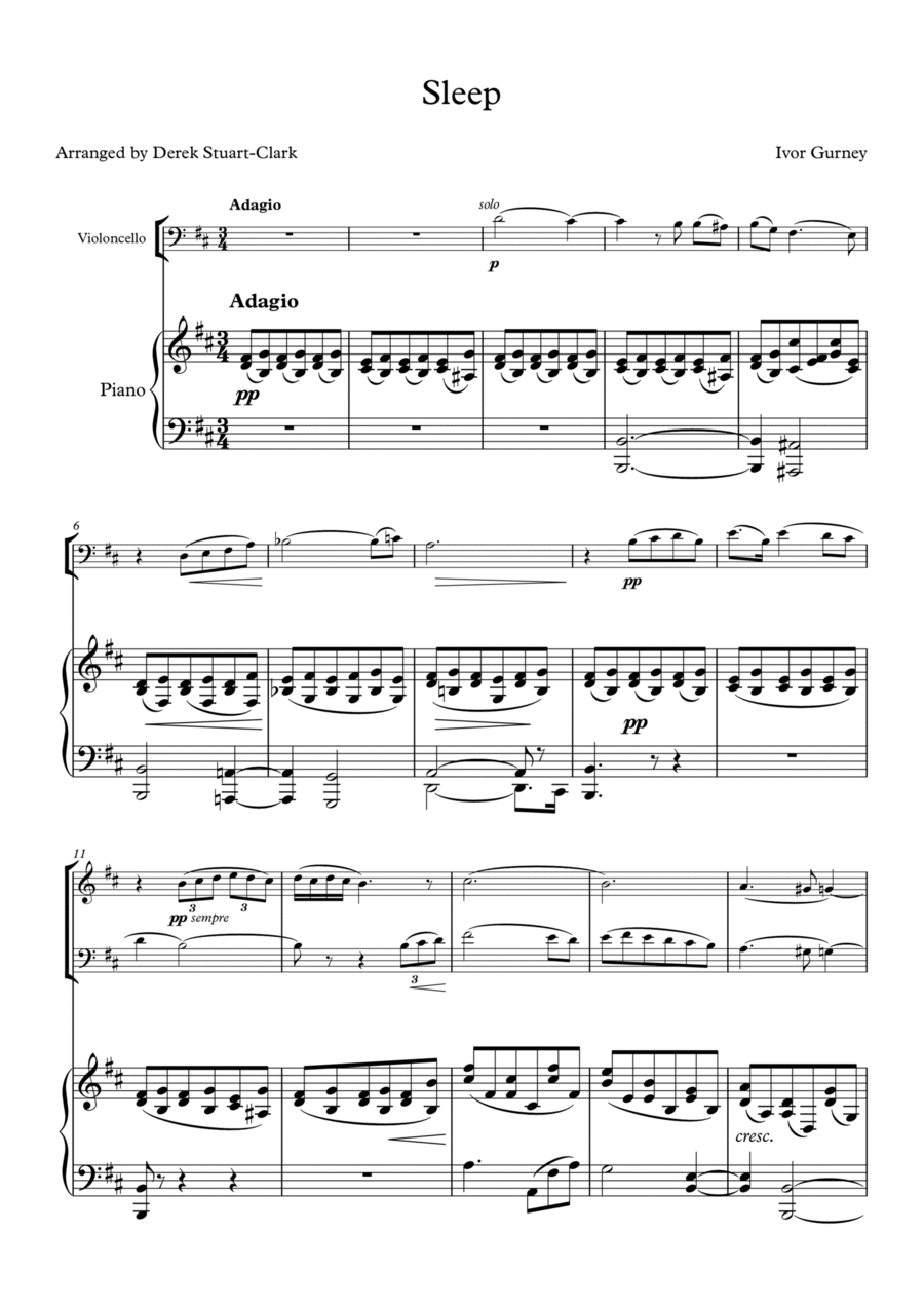 Sleep Sleep Piano Trio scores gallery preview page 1