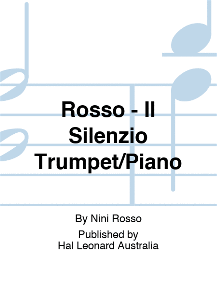 Rosso - Il Silenzio Trumpet/Piano Trumpet Solo scores gallery preview page 1