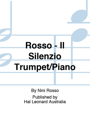 Book cover for Rosso - Il Silenzio Trumpet/Piano