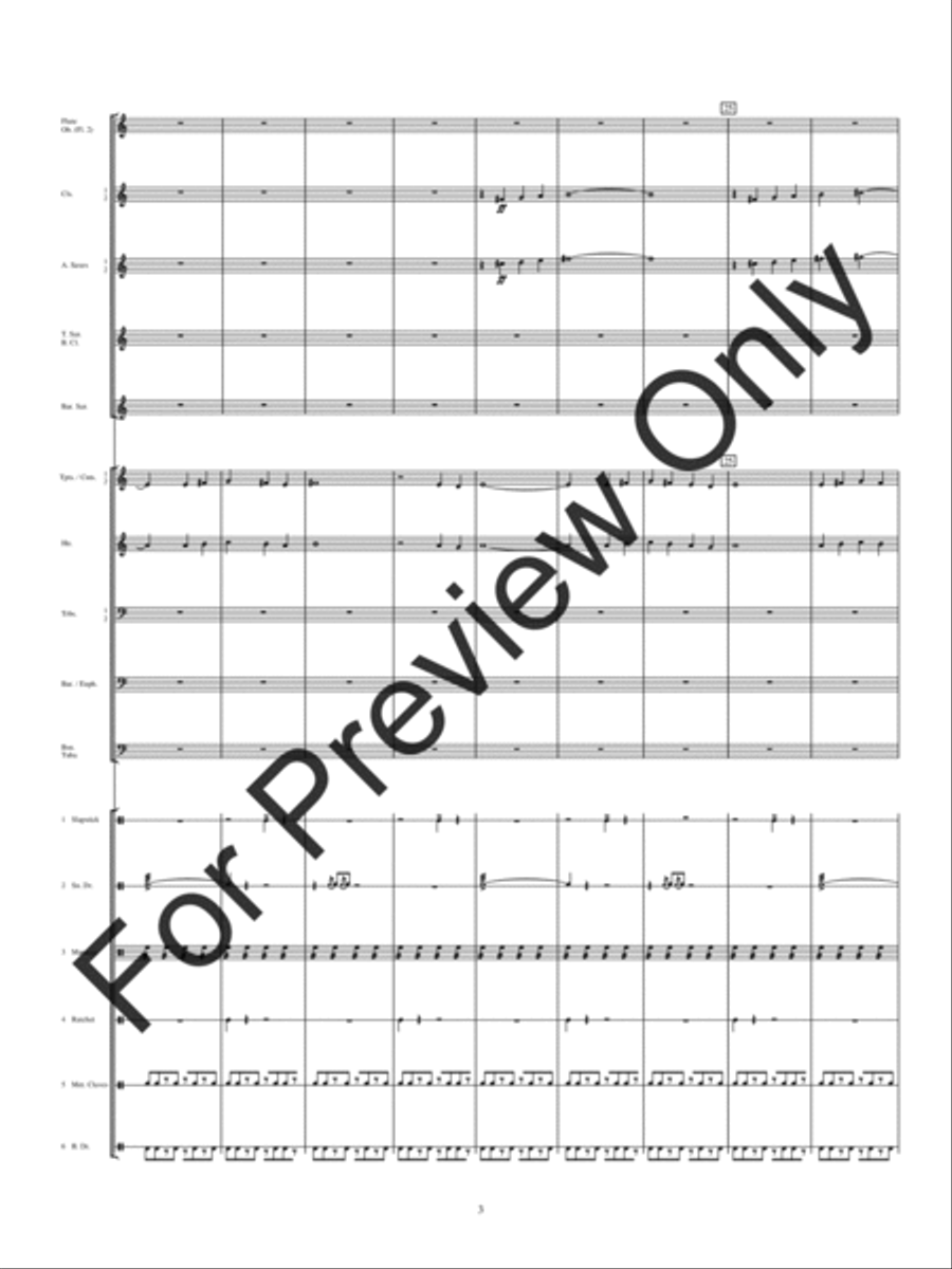 Electricity (Score) Concert Band scores gallery preview page 6