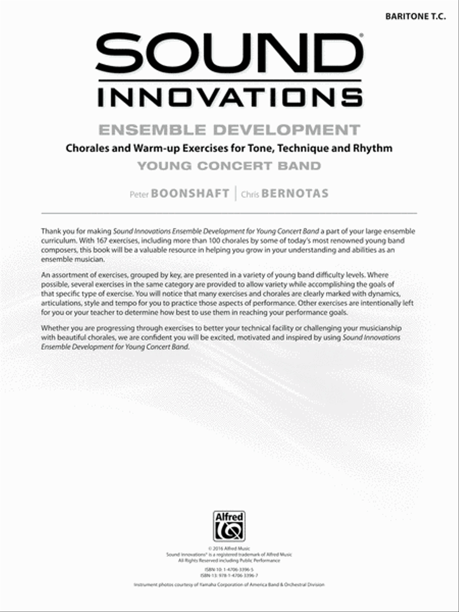 Sound Innovations for Concert Band -- Ensemble Development for Young Concert Band Concert Band Methods scores gallery preview page 2
