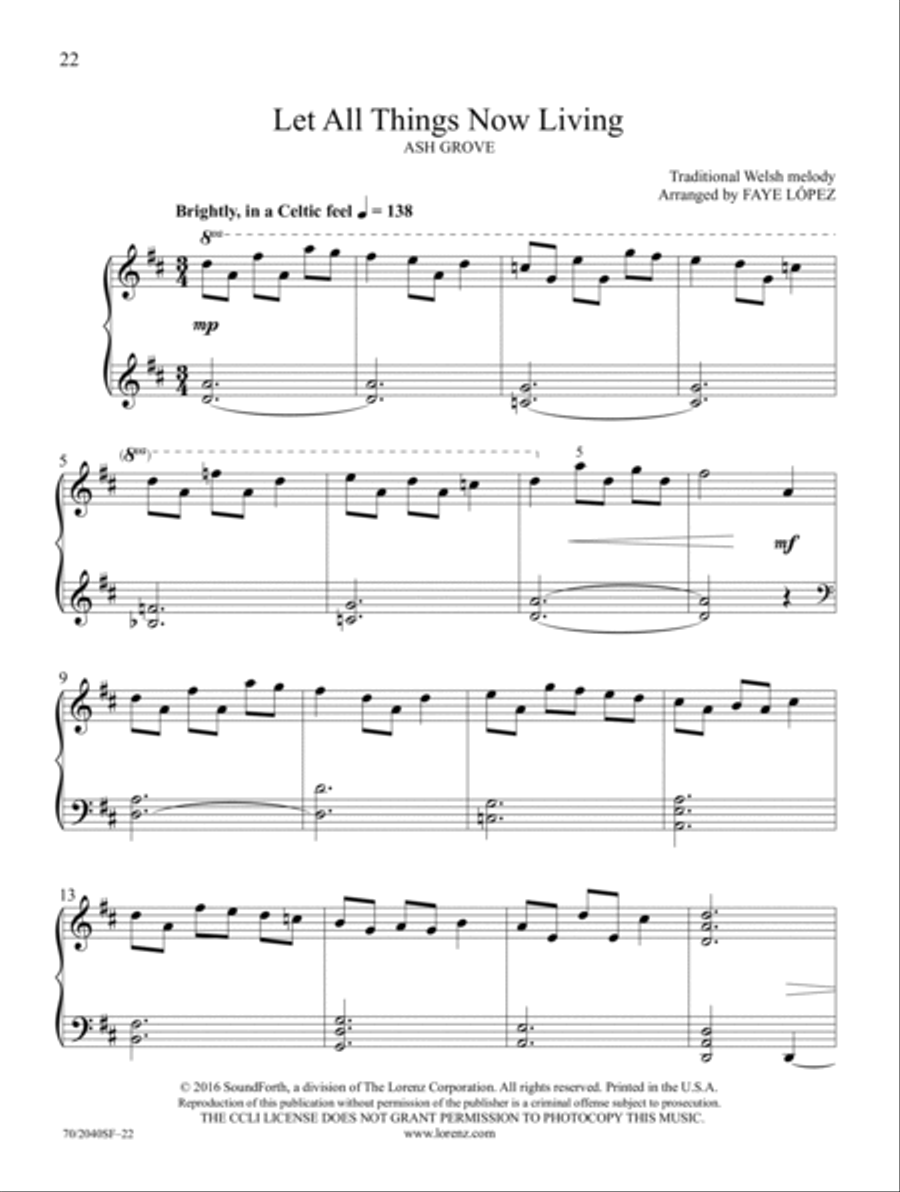 All Creation Sings Piano Solo scores gallery preview page 11