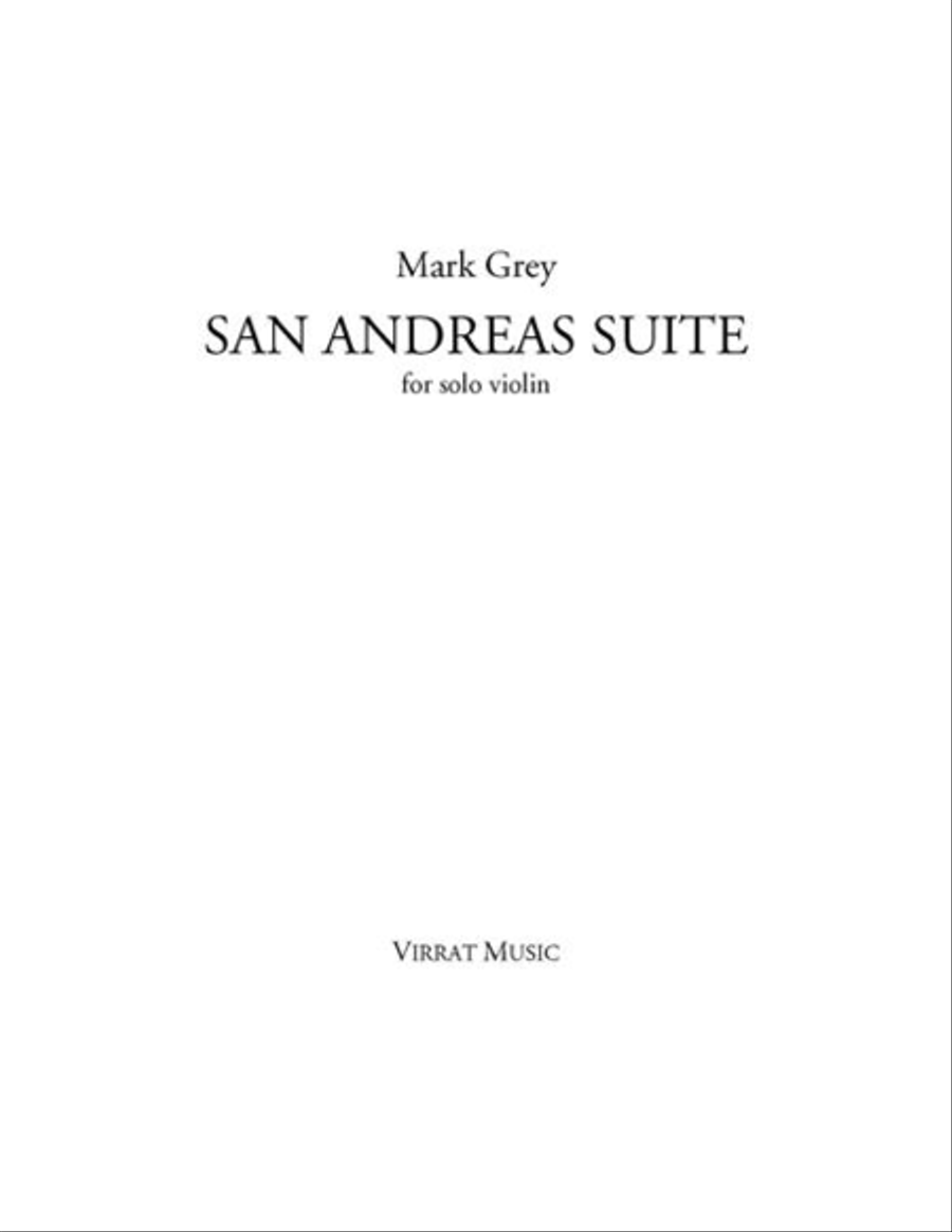 San Andreas Suite Violin Solo scores gallery preview page 1