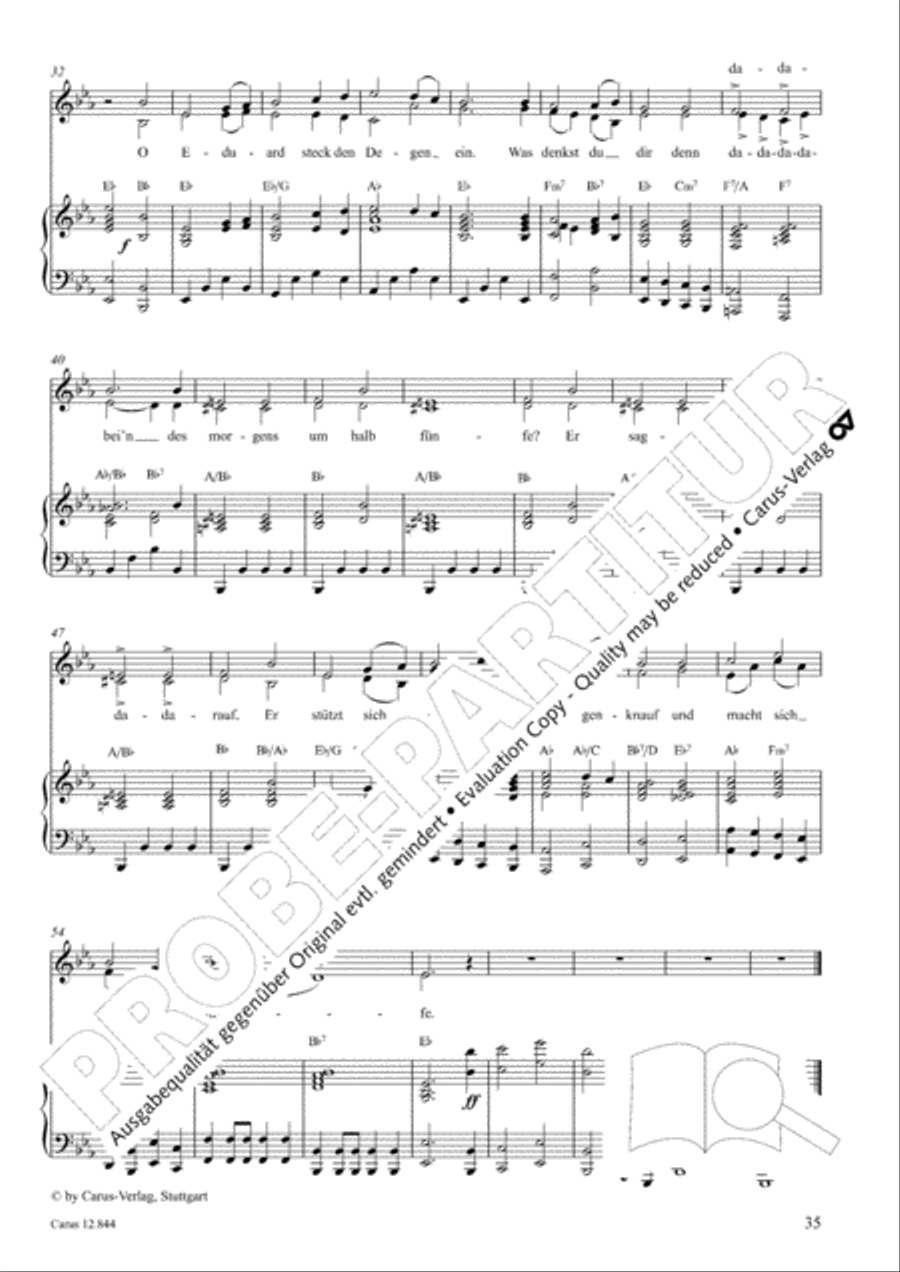 Gruselmonsterzaubersongs. Heft II Children's Choir scores gallery preview page 36