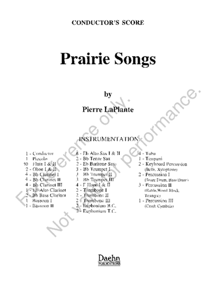 Prairie Songs image number null