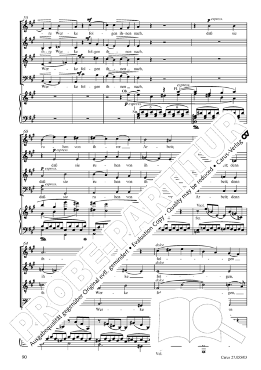 Ein Deutsches Requiem (German Requiem) 4-Part scores gallery preview page 93