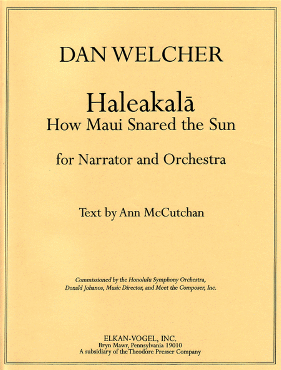 Haleakal?: How Maui Snared the Sun Concert Band scores gallery preview page 1