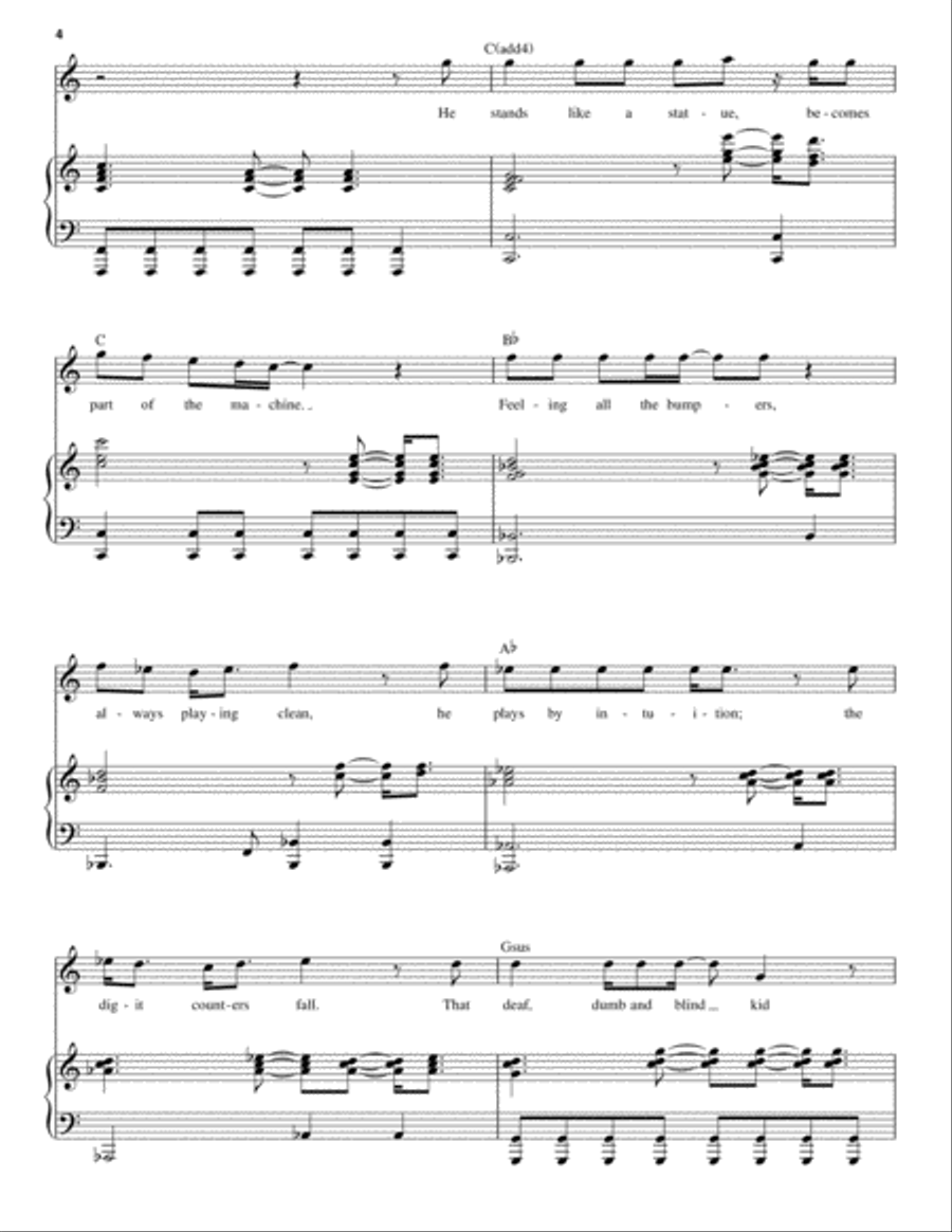 Pinball Wizard Piano scores gallery preview page 4