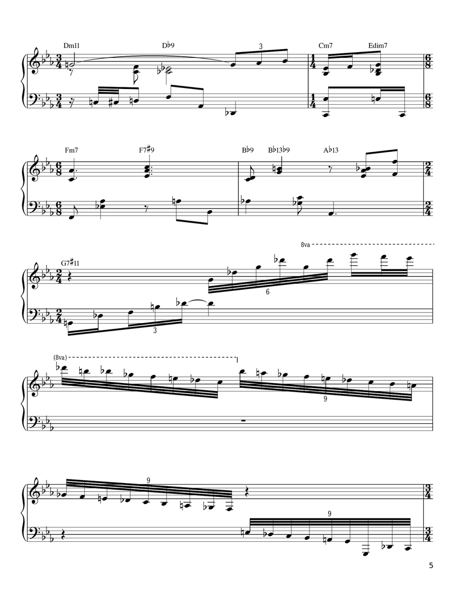 Misty Piano scores gallery preview page 5