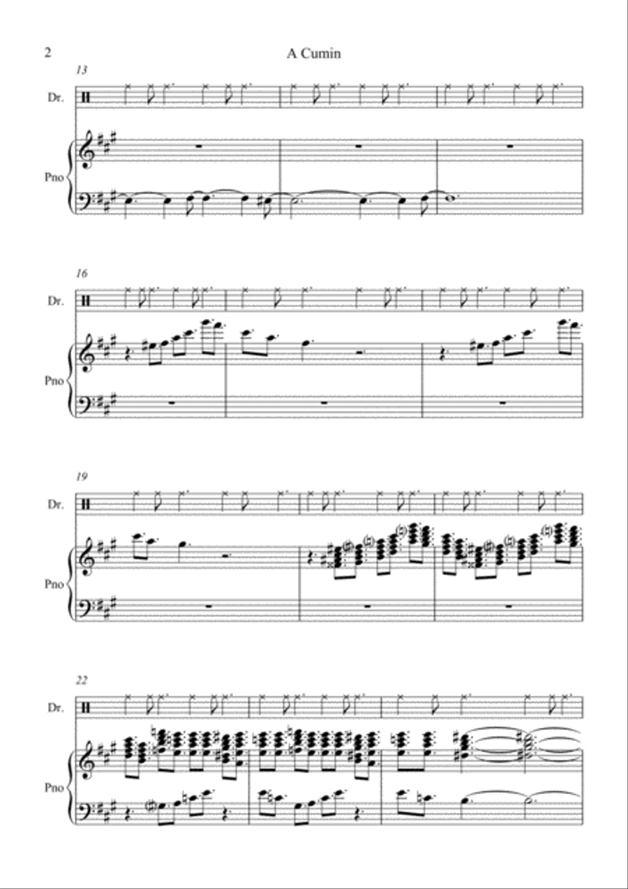A CUMIN (UN COMINO) Jazz Ensemble scores gallery preview page 3