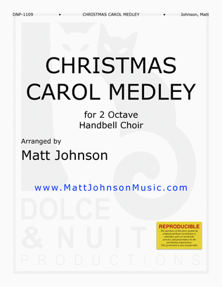 Christmas Carol Medley ~ 2 octave handbell choirs - REPRODUCIBLE