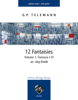 Book cover for 12 Fantasie, vol. 1, Fantasia I-IV
