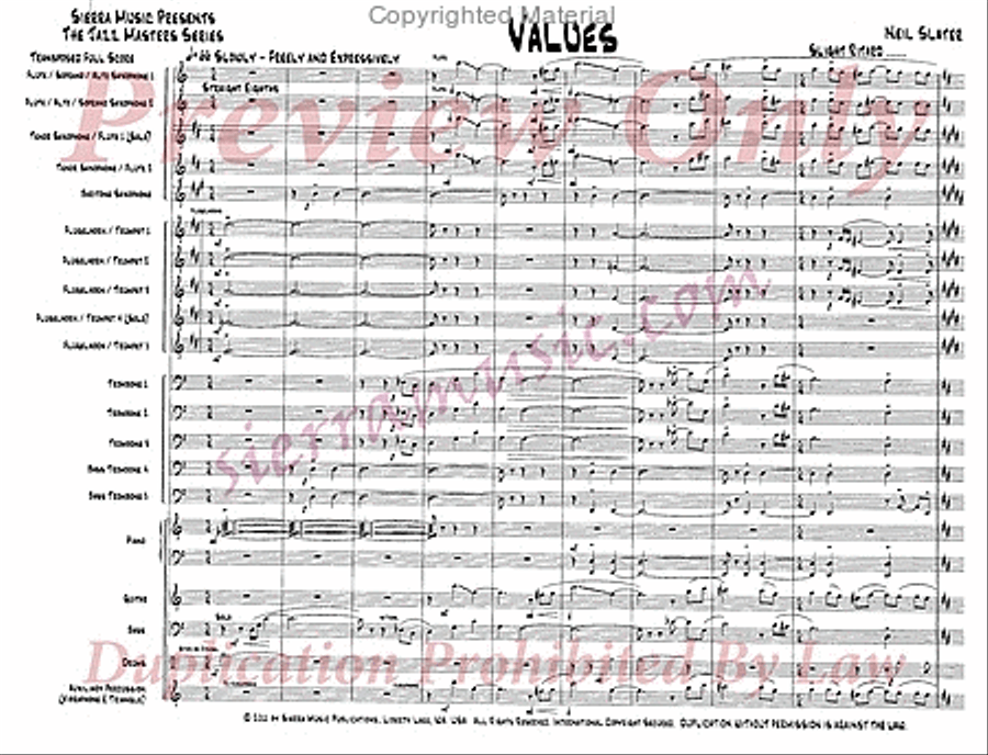 Values Values Jazz Ensemble scores gallery preview page 2