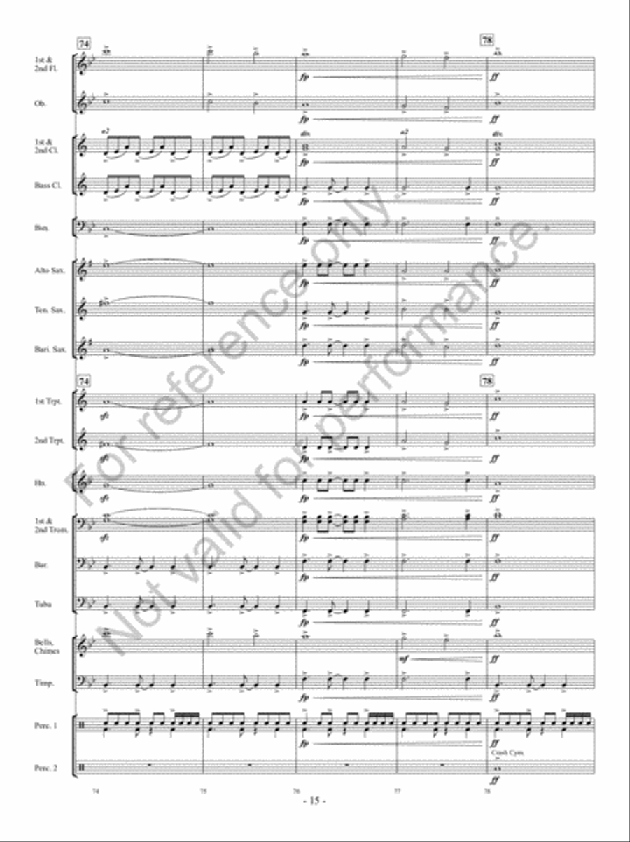 Hope Springs Eternal Concert Band scores gallery preview page 14