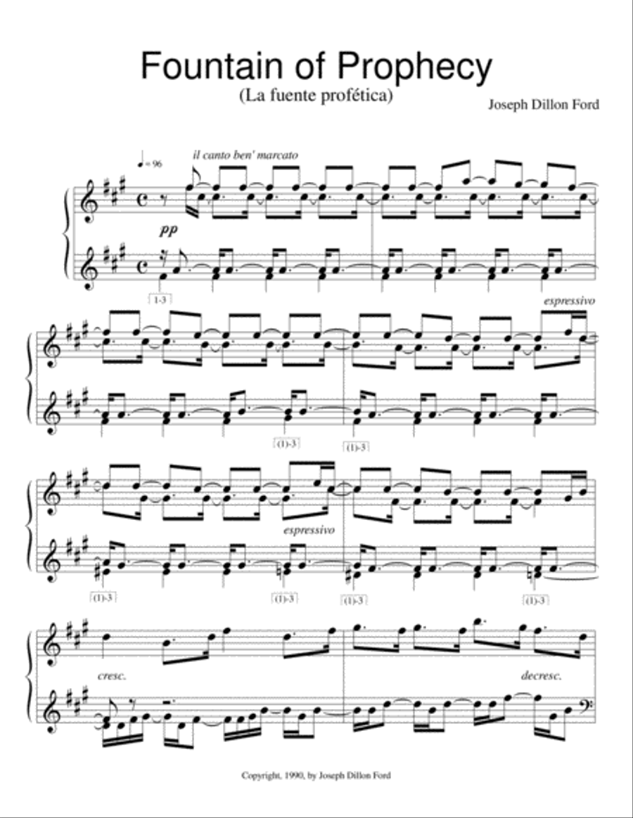 From the Shadowland (supplement) for piano solo Piano Solo scores gallery preview page 1