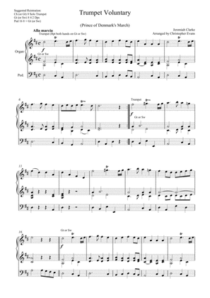 Trumpet Voluntary (Jeremiah Clarke) arranged for Organ Solo