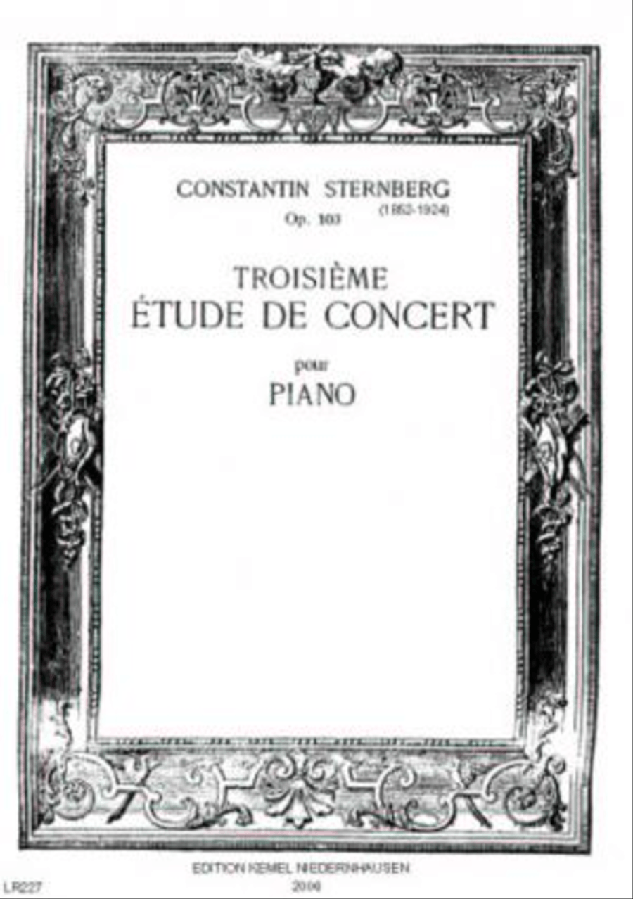 Troisieme etude de concert Piano Method scores gallery preview page 1