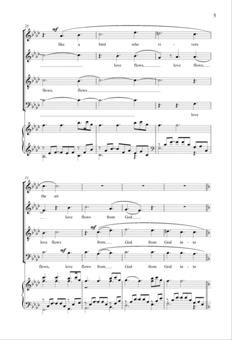 Touched In Love 4-Part scores gallery preview page 4
