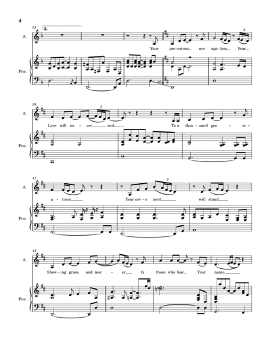 Great Is Your Mercy 4-Part scores gallery preview page 5